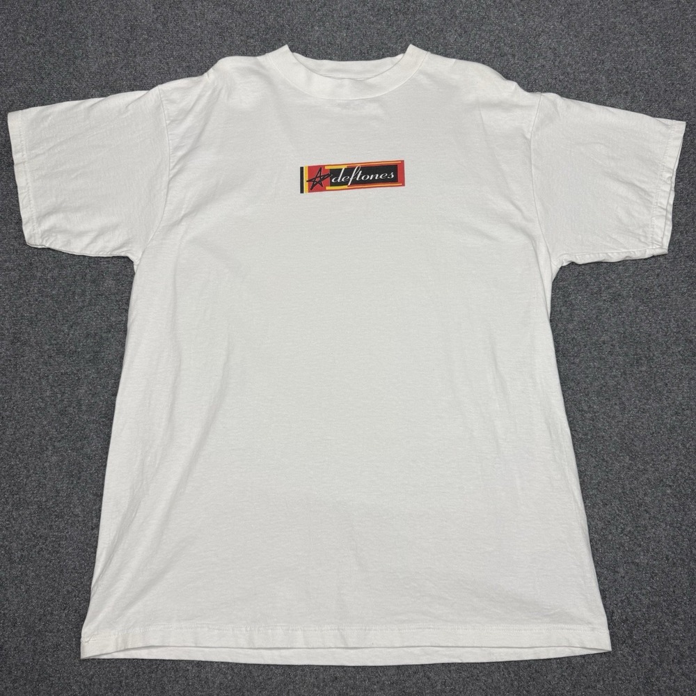 Vintage Deftones 1990s Graphic Band T-Shirt Size XL Giant Tag 90s VTG Skate